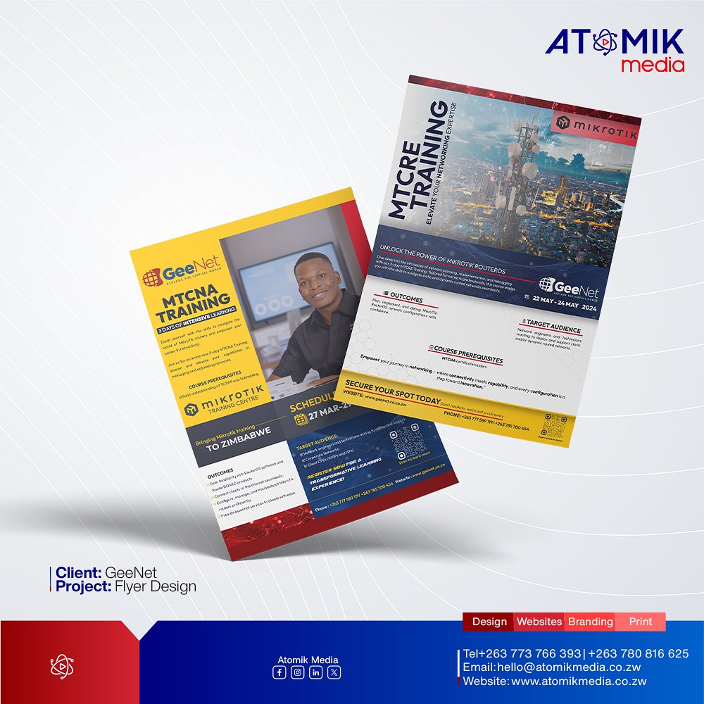 MTCRE Training Flyer project by Atomik Media